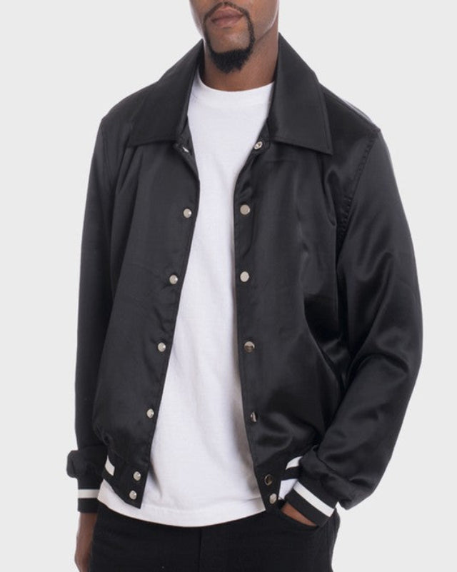 Satin Bomber Jacket