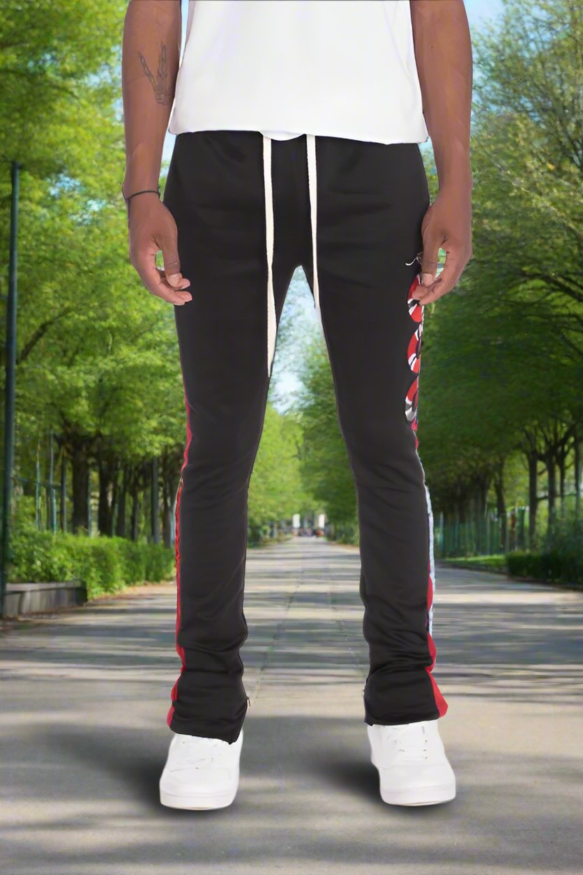 Snake Patched Track Pants