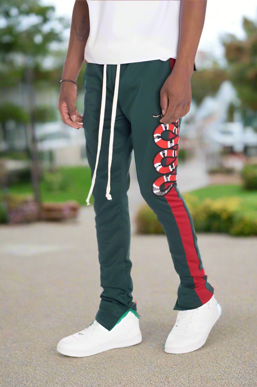 Snake Patched Track Pants