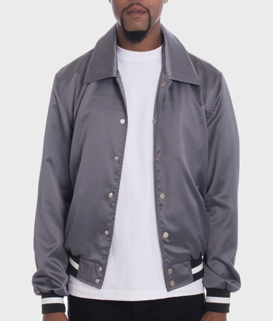 Satin Bomber Jacket
