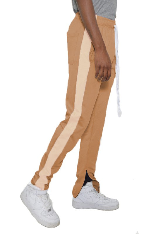 Single Stripe Ankle zipper Track Pants