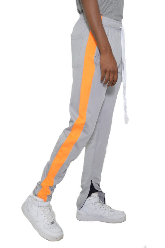 Single Stripe Ankle zipper Track Pants