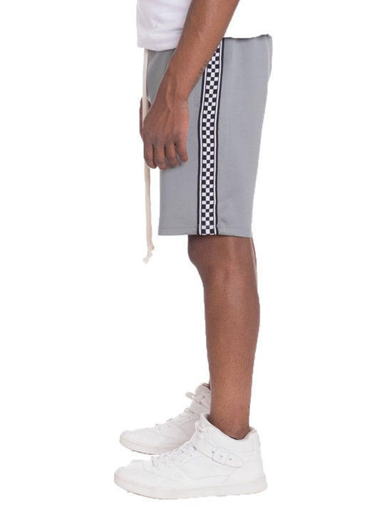 Men's Checkered Stripe Track Shorts