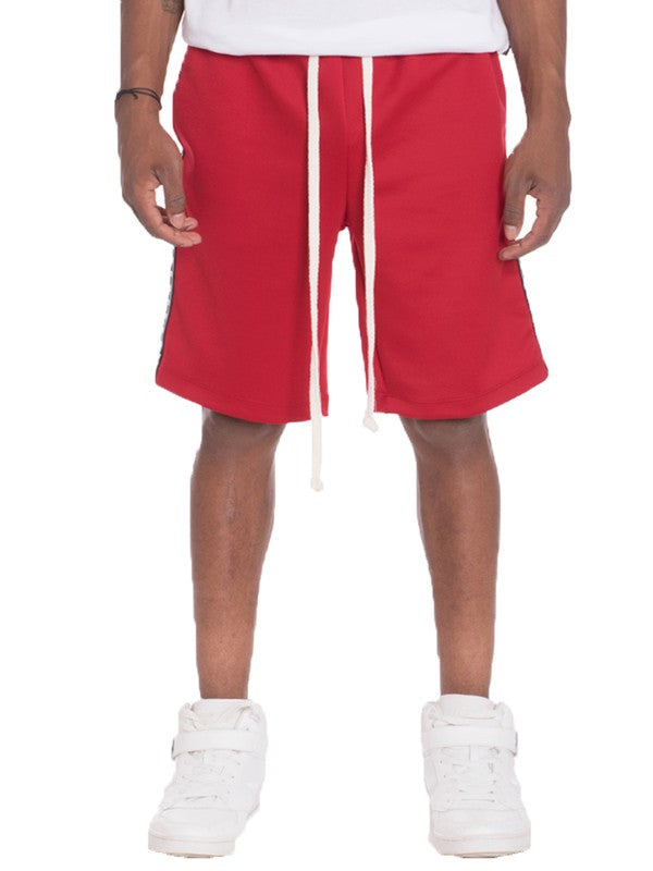 Men's Checkered Stripe Track Shorts