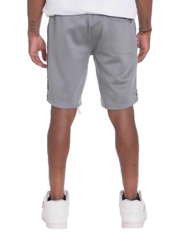 Men's Checkered Stripe Track Shorts