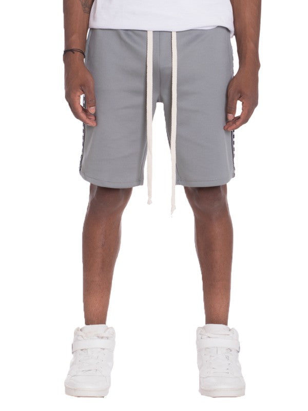 Men's Checkered Stripe Track Shorts