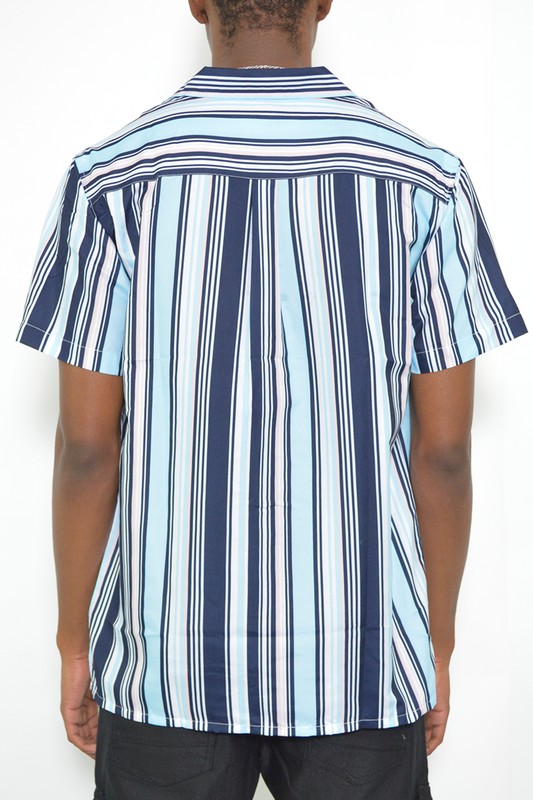 Drip Short Sleeve Button Down Shirt