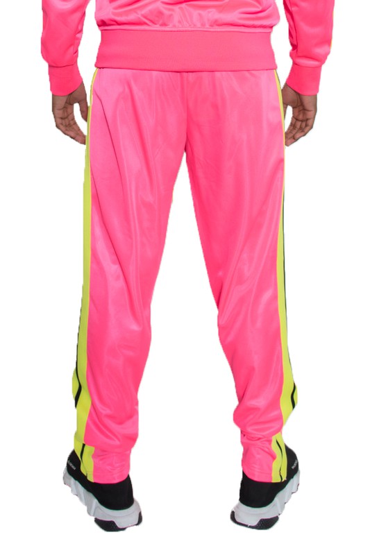 STRIPED TAPE TRACK PANTS
