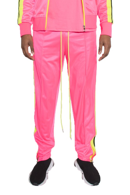 STRIPED TAPE TRACK PANTS