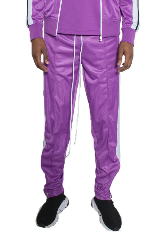 STRIPED TAPE TRACK PANTS