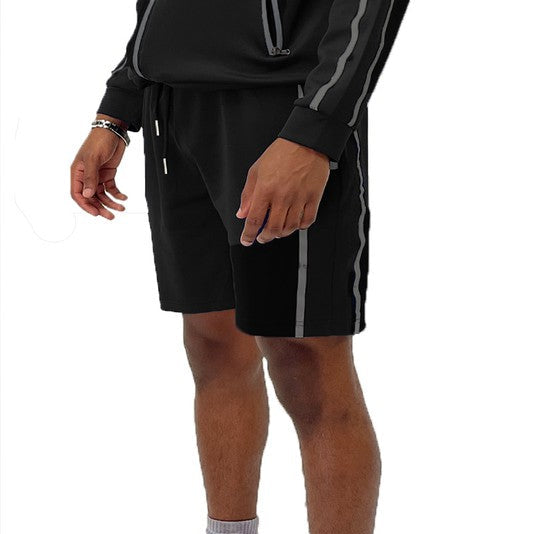 TAPED STRIPE SHORTS
