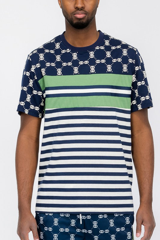 Chain Link Print T-Shirt