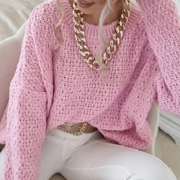 Italian Long Sleeve Knitted Sweater