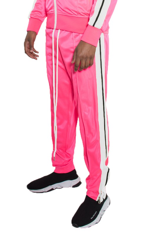 STRIPED TAPE TRACK PANTS