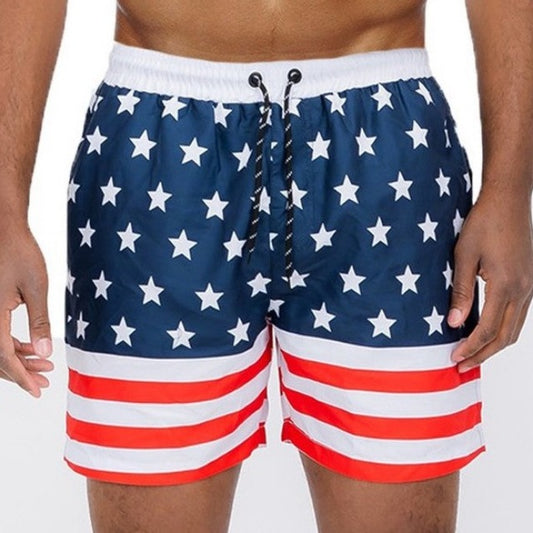 American Flag Swim Shorts