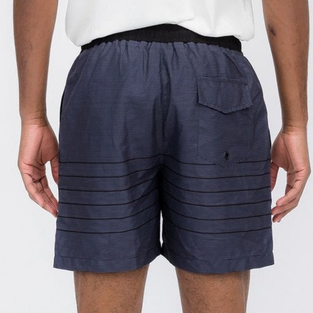 Blue stripes Swim Shorts