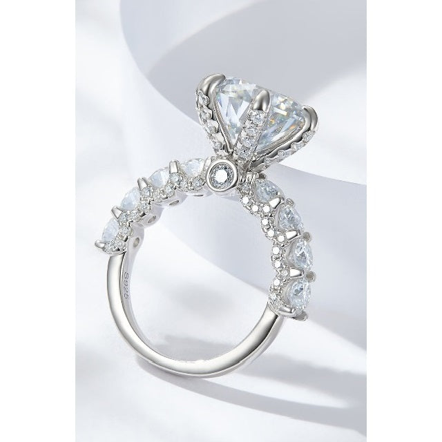 3-Carat Moissanite Diamond Ring