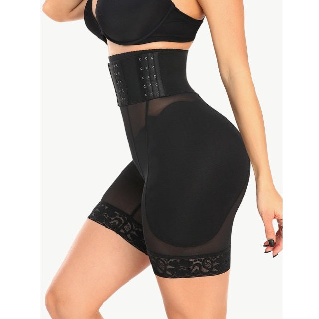 Breathable Lace Trim Body Shaper