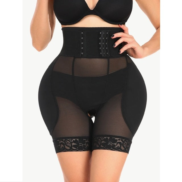 Breathable Lace Trim Body Shaper