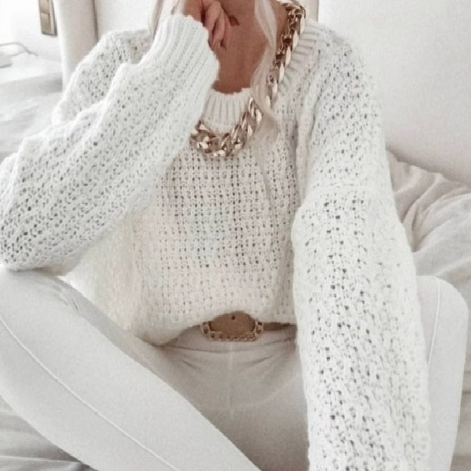 Italian Long Sleeve Knitted Sweater