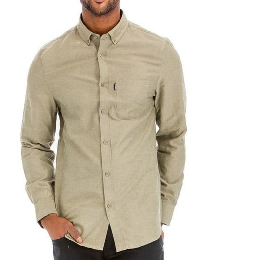 Men's Casual Solid Color Long Sleeve Shirts