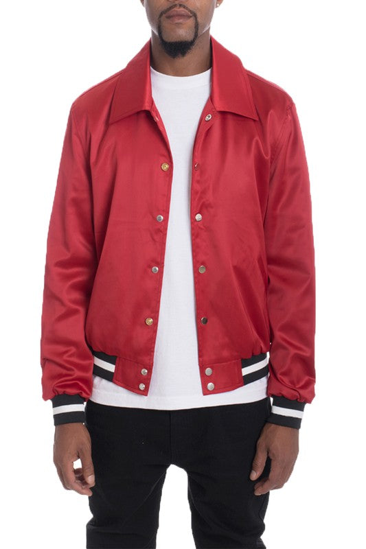 Satin Bomber Jacket