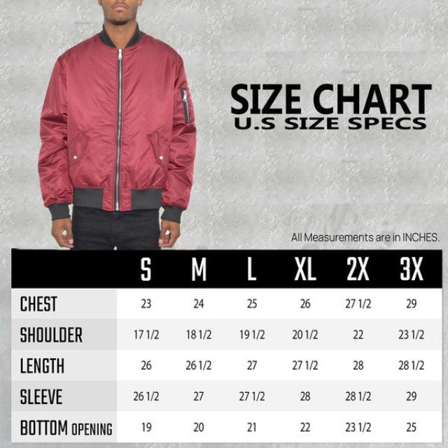 Men's Solid Padded Bomber Jacket