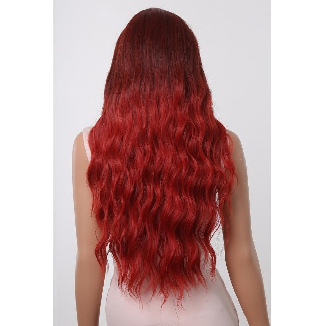 27 inch Long Flames Wavy Wig