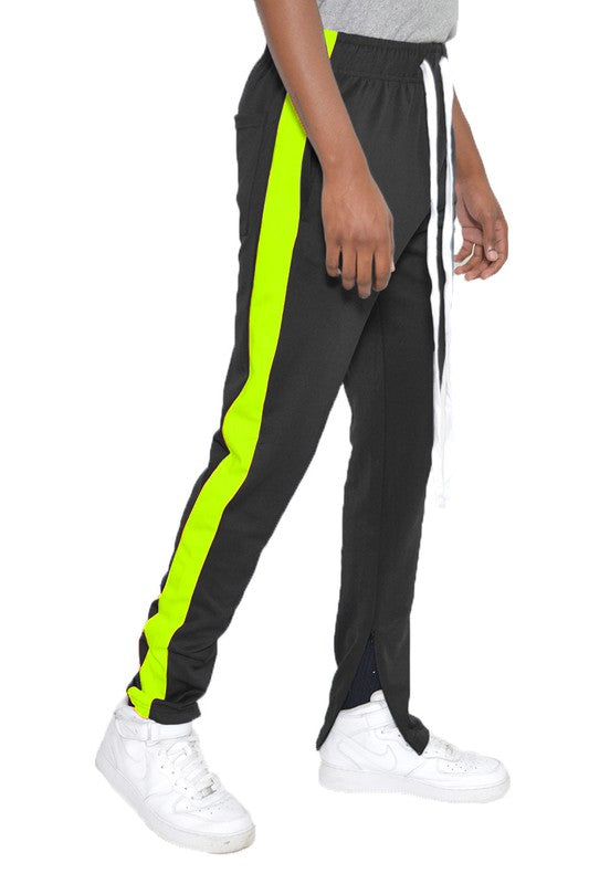 Single Stripe Ankle zipper Track Pants