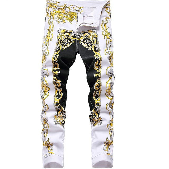 Men's Slim Fit Moto Stretch Ripped Biker Style Jeans