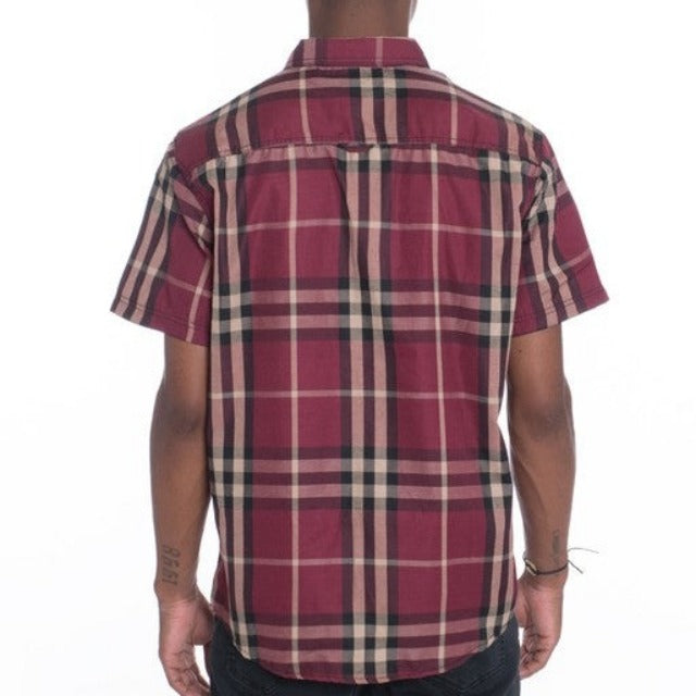 Men's Casual Short Sleeve Checker Shirts