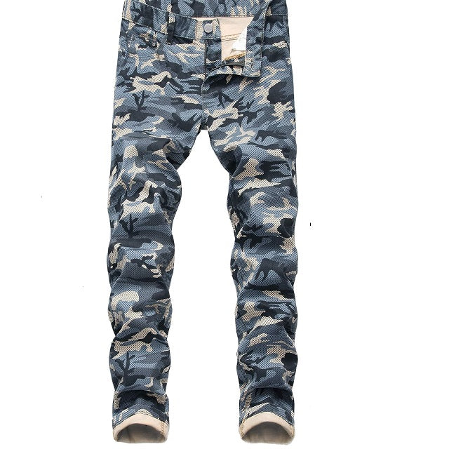 Men's Slim Fit Moto Stretch Ripped Biker Style Jeans