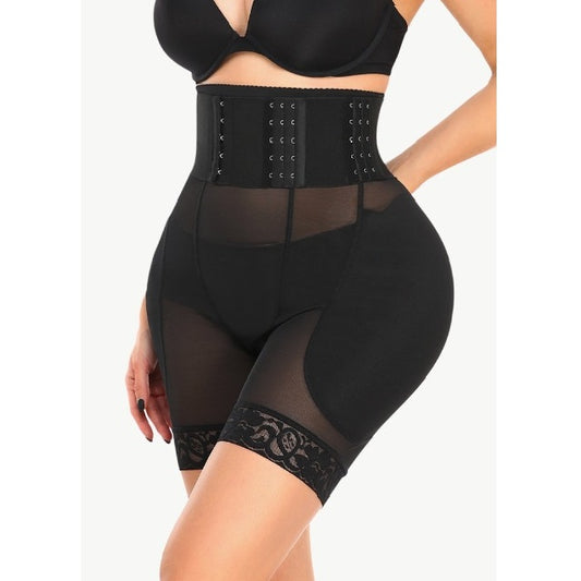 Breathable Lace Trim Body Shaper