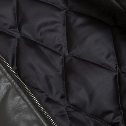 Men's Fur Hooded Contrast Bomber Jacket