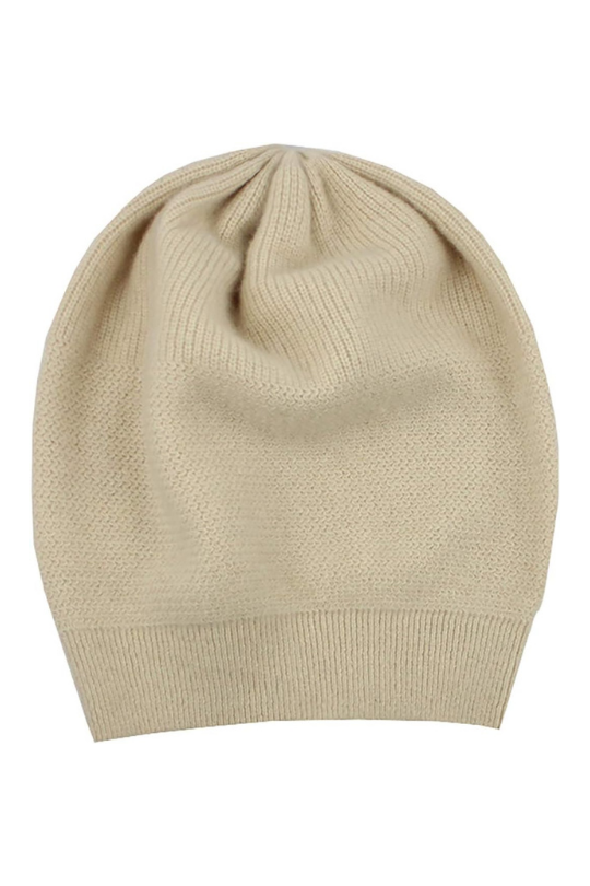 Pure Comfort Cashmere Slouch Beanie Hat