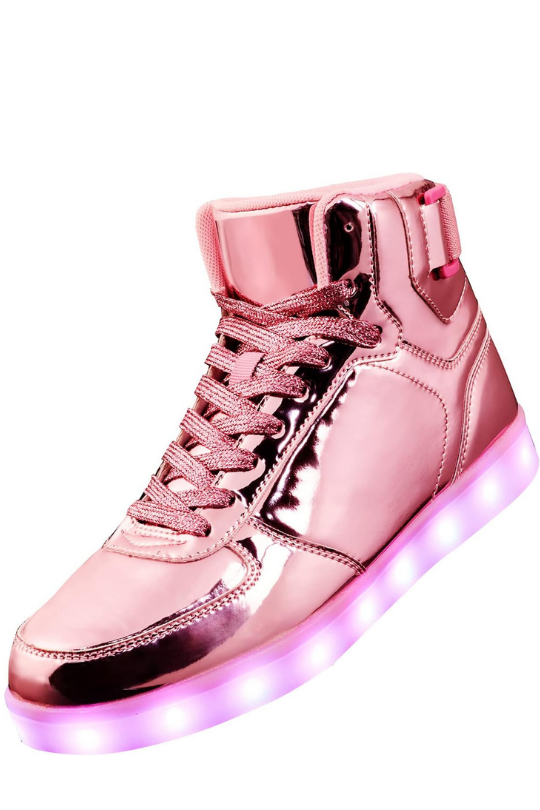 High Top USB Rechargeable Glowing Luminous Shoes