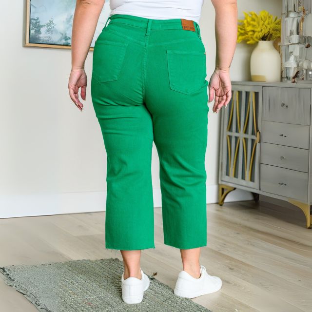 Women's Wide Leg Crop Jeans