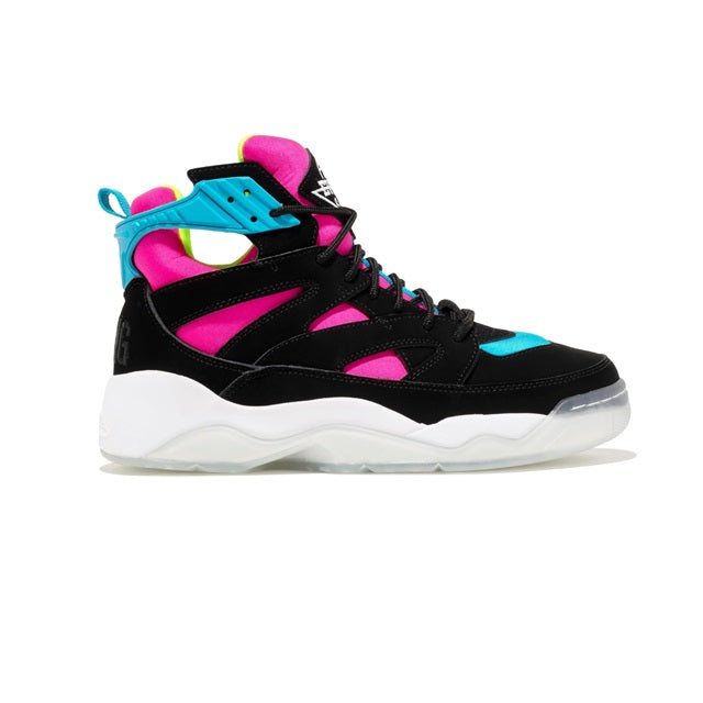 Basketball Sneakers - Black/Pink/Green