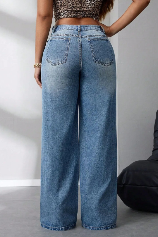 Women's Casual Wide Leg Jeans