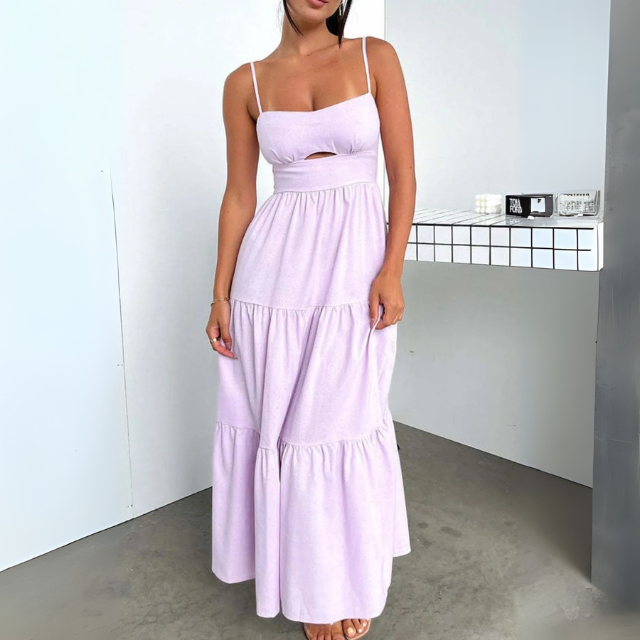 Women's Tiered Spaghetti Strap Dress