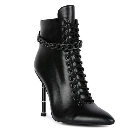 Mulan Ringed Stiletto Ankle Boot