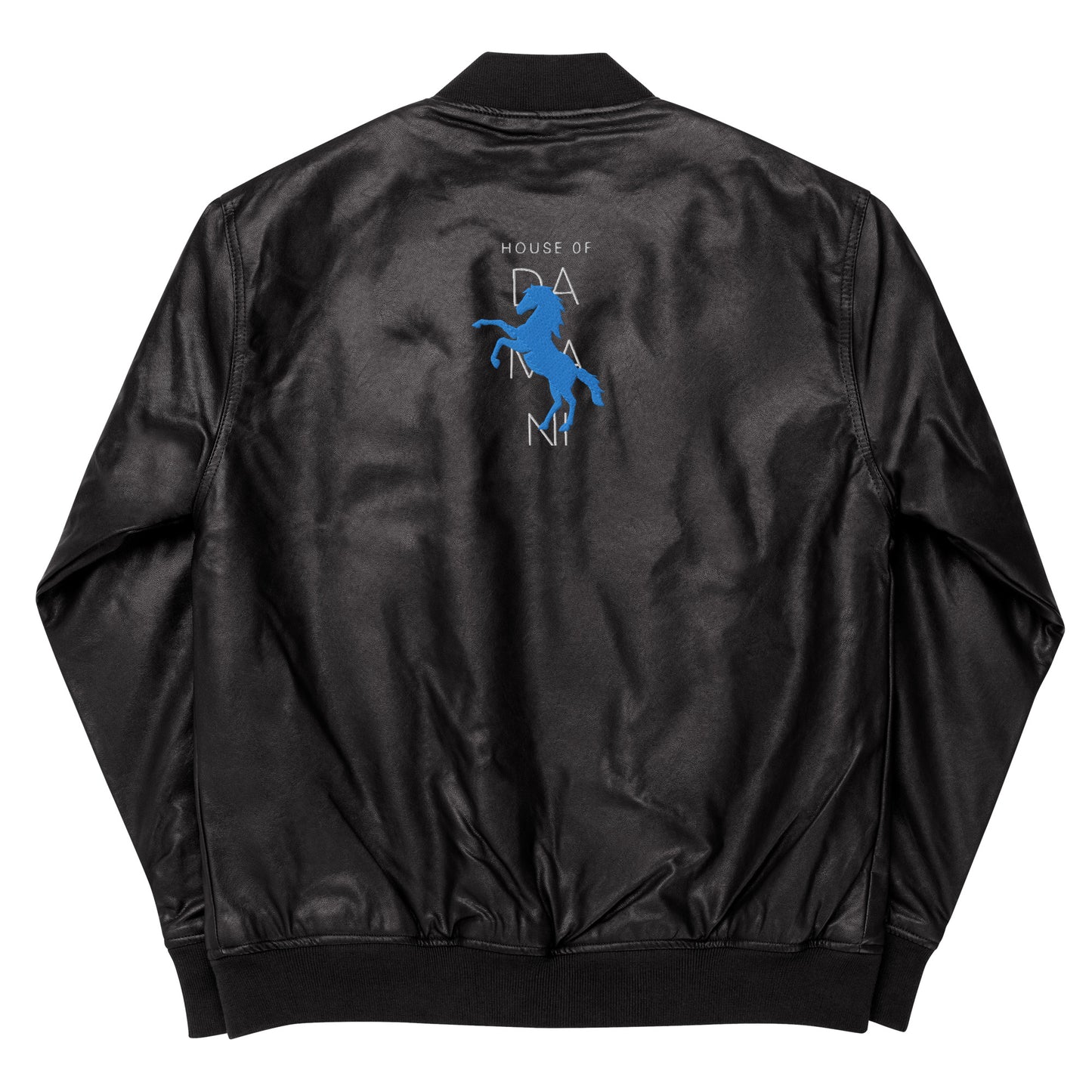House Of Damani Leather Custom Bomber Jacket