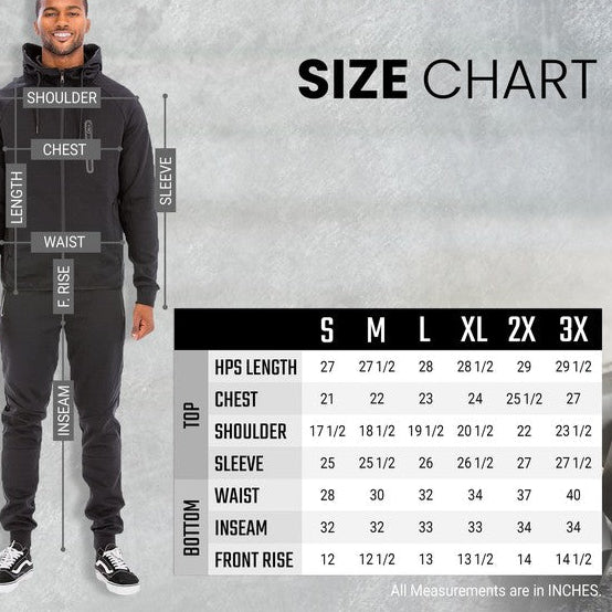 Mens Full Zip Sweat Pant Sweat Suit