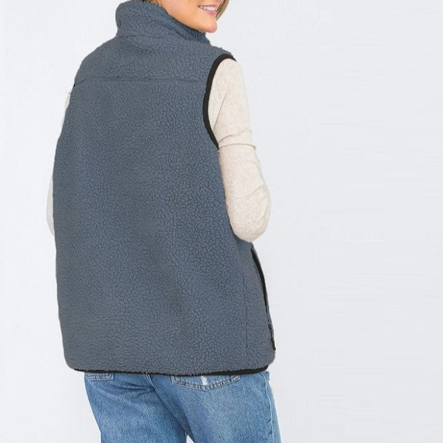 Women's Fleece Vest Top Jacket