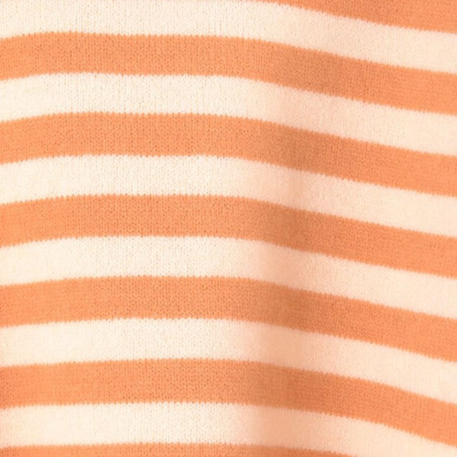Warm Striped Round Neck Sweater