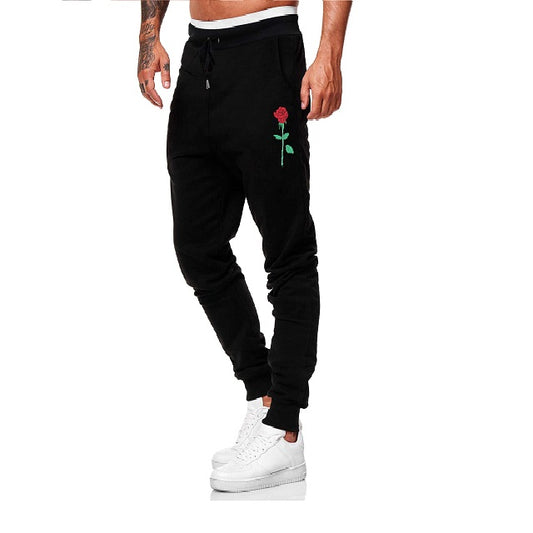 Men's Floral Graphic Drawstring Sweatpants