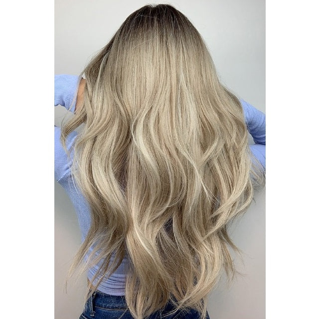 Ash Blonde Long Wavy Wig
