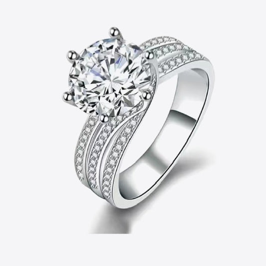 Three-Layer 3 Carat Diamond Ring