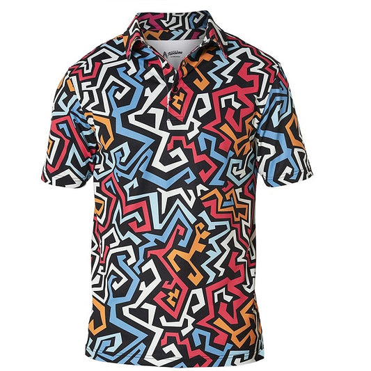 Men's Multi-Color Golf Shirt