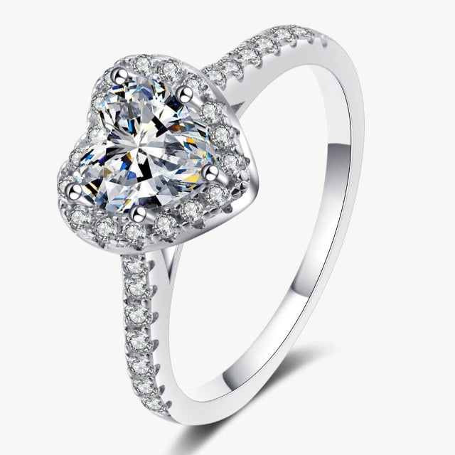 1 Carat Heart-Shaped Diamond Ring